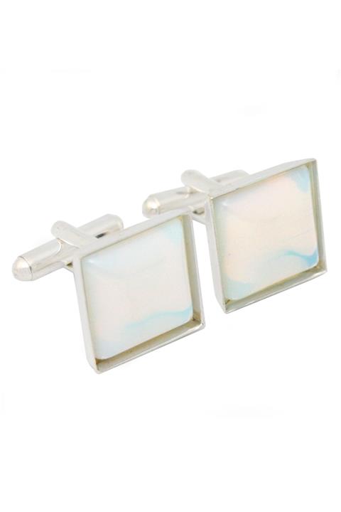 Blora Silvo Beyaz Kol Düğmesi