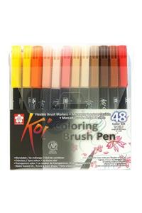 Sakura Koi Coloring Brush Pen Fırça Uçlu Kalem 48li Set