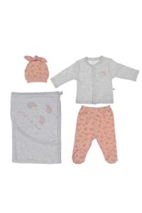 Bibaby Biorganic Forest Battaniyeli Tüllü Set 62193 Pembe