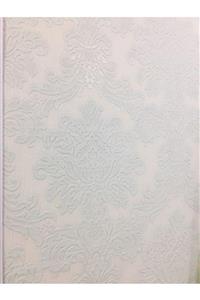 Adawall Duvar Kağıdı Beyaz Mavi Damask Desen Gordion 2615-3 (WALLPAPER)