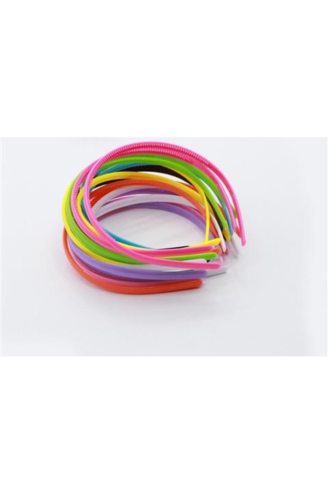 bba new trend Beyaz Taç 15 Ad Plastik Boş Taç 4mm Dişli Plastık Taç Sert Plastik Çoçuk Tacı