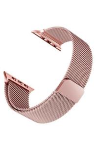 Forsis Aksesuar Apple Watch Pembe Rengi Metal Kordon 38-40 Mm