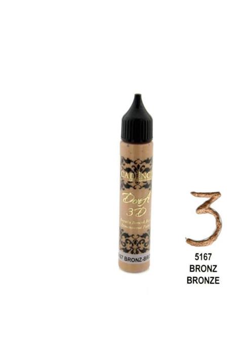 Cadence Dora 3D Boyutlu Boncuk Boya 5167 BRONZ