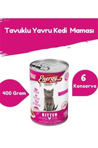 Energy Tavuklu Yavru Kedi Maması-400 Gram-6 Konserve