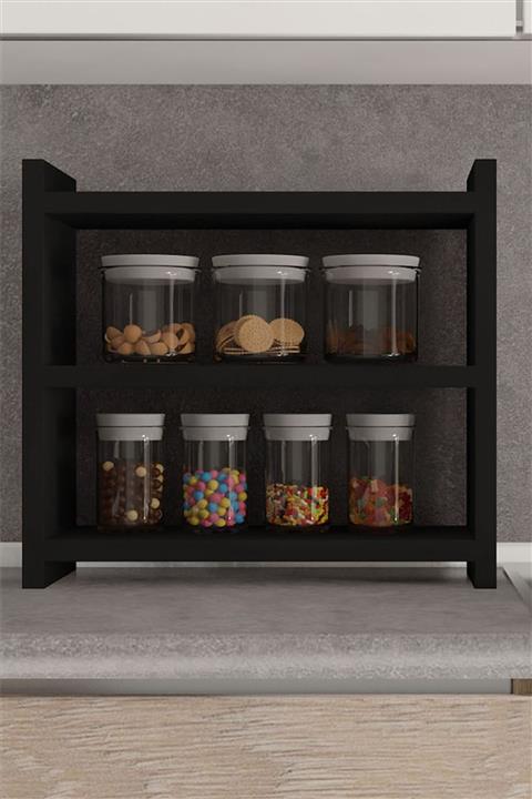 Moonlife Mutfak Rafı Siyah