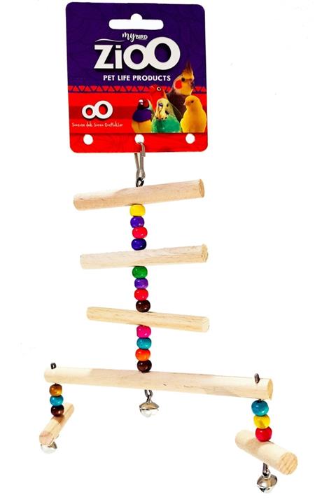 ZioO Kafes Aksesuarı Zilli Merdiven