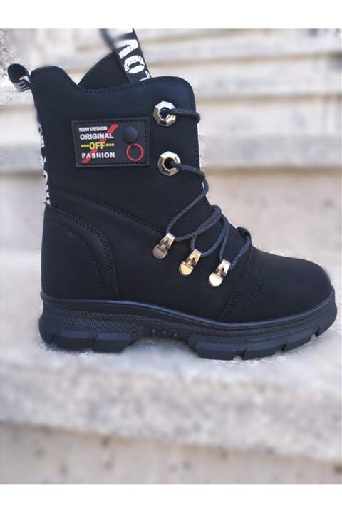 MODAstr Kız Çocuk Siyah Botu