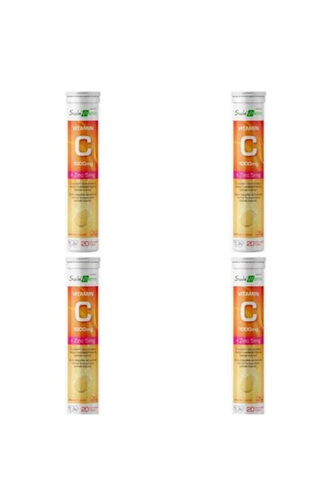 Bigjoy Vitamins 4 Adet Suda Vitamin C Orange 20 Efervesan Tablet