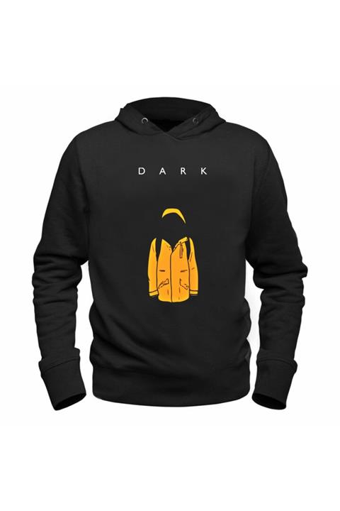 Alfa Tshirt Dark Resimli Dijital Baskılı Siyah Sweatshirt