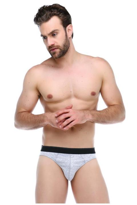 Guda Erkek Slip Basic 19506 Gri Melanj