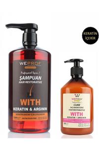 WEPROF Keratin&argının Şampuan 1000ml+bakım Kürü 500ml