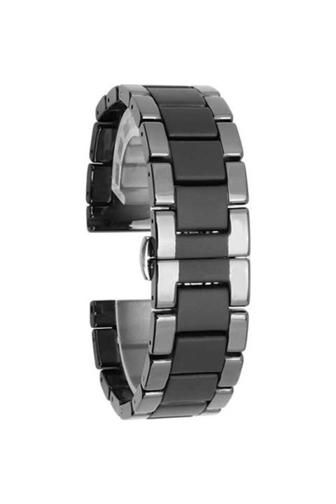 Magazabu Xiaomi Imilab Kw66 Uyumlu Kordon Mat Seramik Metal Saat Kordonu 22/ks1--gri