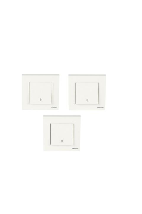 Netelsan Beyaz Vavien Anahtar 3 Adet