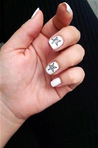 Flash Tattoos® Yıldız Tırnak Dövmesi - Tırnak Tattoo - Nail Art - Tırnak Sticker