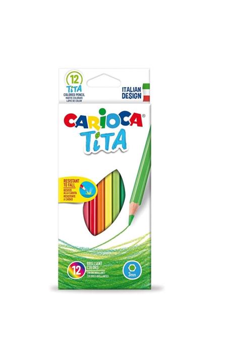 CARIOCA Pastel Renk Kuru Boya Kalem Çift Taraflı 12'li (24 Renk) 43309