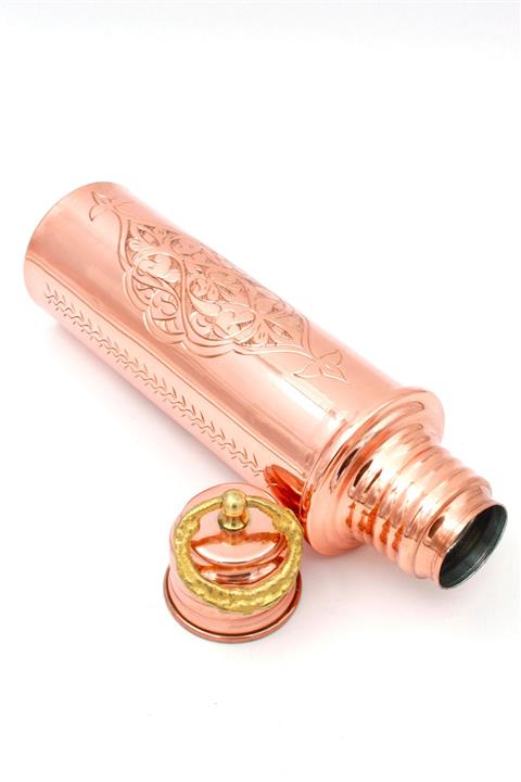 Global Marketin Bakır Matara Anadolu Motifli El Işlemesi