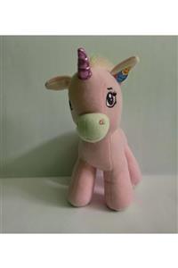 GRAN TOYS Sevimli Unicorn Pony Peluş Boynuzlu At (pembe)