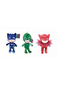 MQM Pj Masks Pijamaskeliler Sevimli Peluş Oyuncak 3 Lü Set