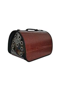DIGERUI Flipper Kedi Köpek Deri Taşıma Çantası 25x26x42 cm Kahverengi