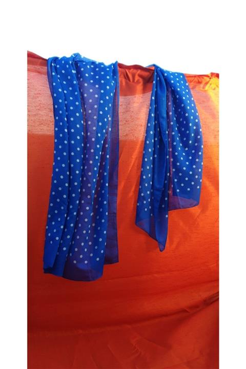 LavinyaTicaret Kadın Beyaz Puantiyeli Pareo