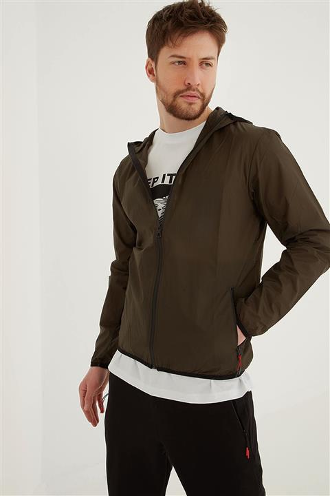 Modaset Kapüşonlu Yağmurluk Haki