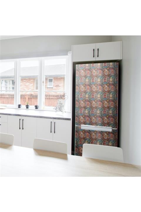 Artikel Renkli Paisley Buzdolabı Sticker