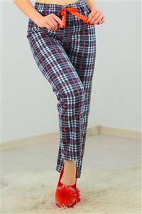 PEARL CLOHT Polar Pijama Altı Kareli Siyah 4570.919.