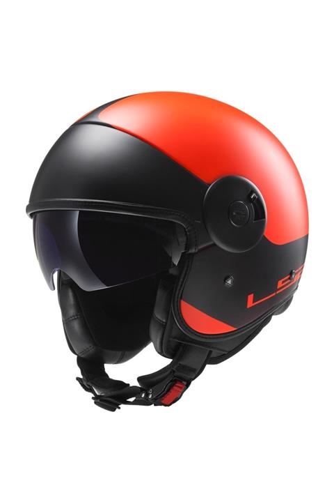 LS2 CABRIO MAT TURUNCU KASK