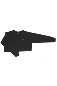 Eazy Clothes Kadın Eazy - Büzgülü Crop Sweat