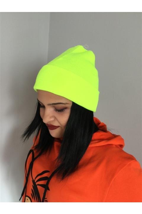 HemenALbence Neon Sarı Bere