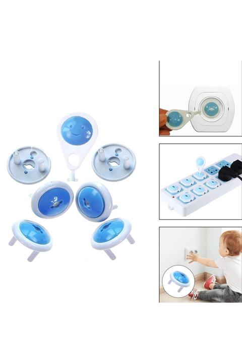 SadeM Anahtarlı Bebek Ve Çocuk Koruyucu Priz Kilidi Aparatı 6 Adet