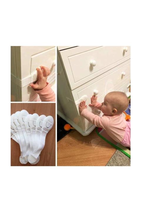 2 Kids's 10 Adet Çok Amaçlı Çekmece Dolap Çocuk Kilit Kilidi Bebek Çocuk Güvenlik Dolap Ve Çekmece Kilidi