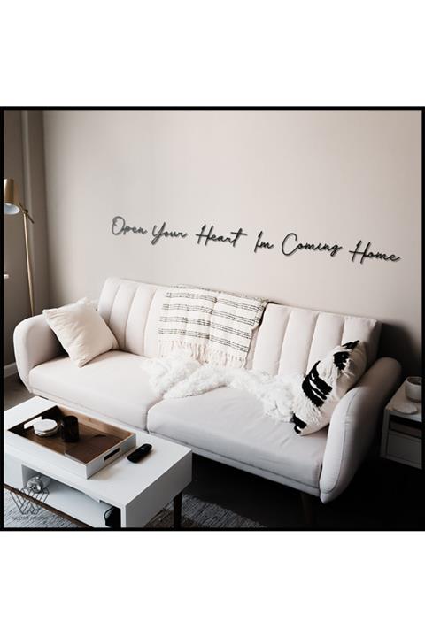 Welter Atelier Open Your Heart Im Coming Home Metal Duvar Yazısı
