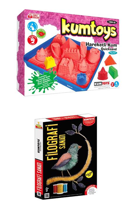 Kumtoys Hareketli Kum Seti Ve Filografi Sanatı