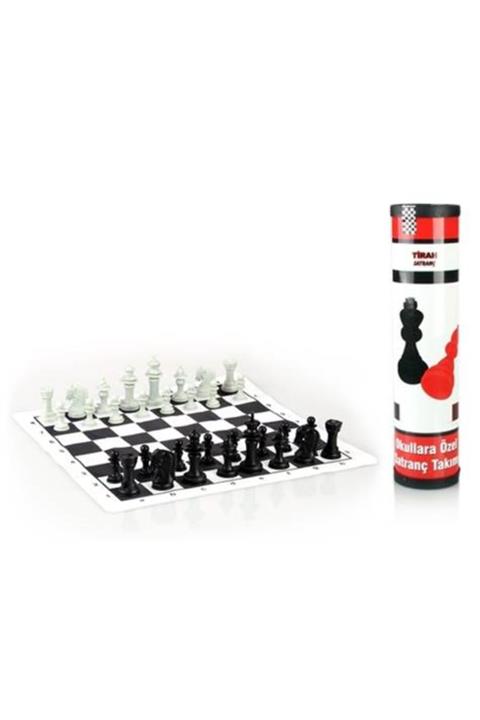 Yetkin Home Satranç Takımı Rulo Plastik Taşlı Katlanabilir Satranç Oyun Seti