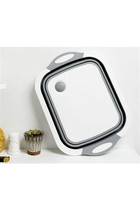 LEVA Çok Amaçlı Katlanabilir Sepet Ve Doğrama Tahtası