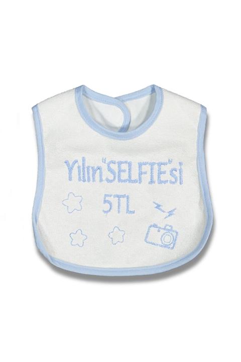 by BebekOdam Mavi Yılın Selfiesi 5 Tl Yazılı Önlük