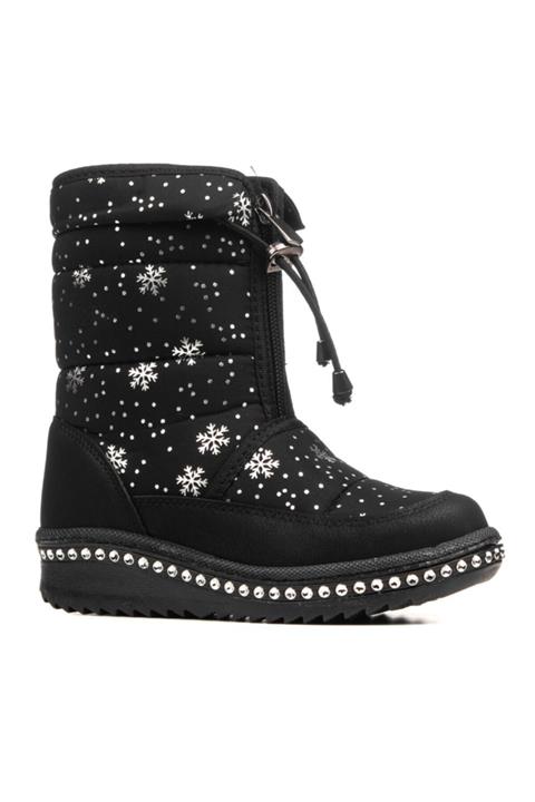 AlbiShoes Kız Çocuk Suya Dayanıklı Içi Kürklü Kar Botu