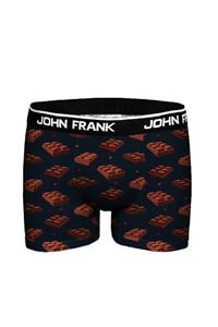 John Frank Erkek Chocolate Desenli Boxer