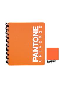 Pantone Pp Kapaklı Spiralli Çizgili Defter Turuncu 17.5cm X 20.5cm - 1645c