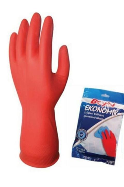 Beybi Ekonomik Ev Işleri Ve Bulaşık Eldiveni 10 10.5 Xl Beden (25 Çift)