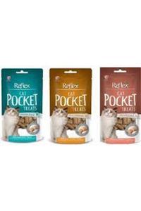 Reflex Cat Pocket Kedi Ödül Maması 60 gr 3'lü Set