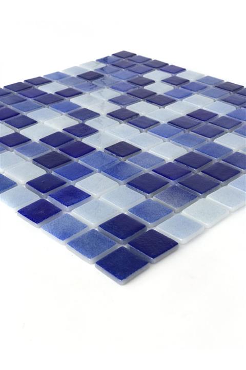 Orient Havuz Için Mavi 25x25 Cam Mozaik