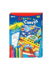 Amos Crayon For Canvas Tuval Ve Colorix Seti 8 Renk + Uzay Tuval