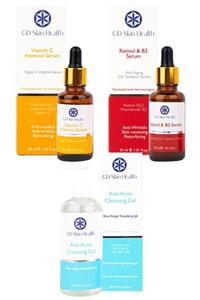 GD Skin Health Vitamin C Intensive +retinol & Vitamin B3 Serum + Anti-acne Cleansing Gel