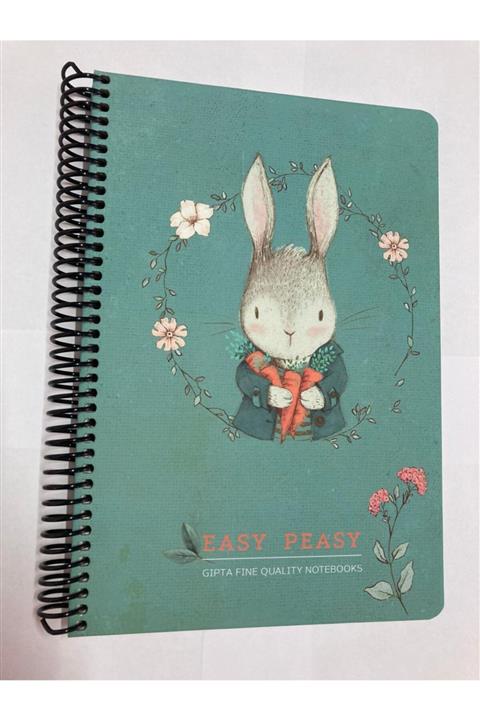 Gıpta Easy Peasy Notes Spiralli Sert Kapak Kareli Defter 17x24 120 Yaprak