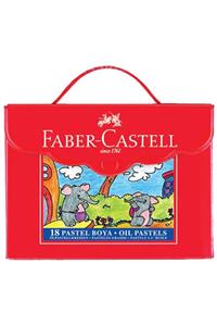 Faber Castell Faber-castell Pastel Boya Çantalı Köşeli 18 Renk 5281 125119