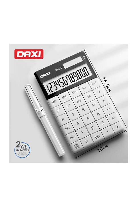Daxi X-400 Beyaz Hesap Makinesi , Sınırlı Üretim , Özel Seri