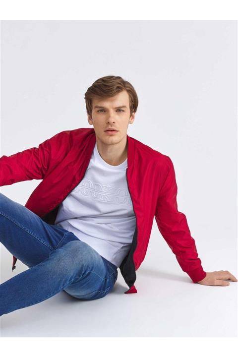 Xint Bomber Yaka Çift Taraflı Slim Fit Yağmurluk