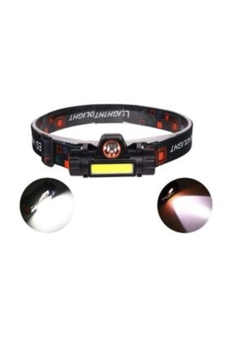 Mİ&YU ELEKTRONİK 8 Saat Yanabilen Şarjlı Kafa Lambası Su Geçirmez Mıknatıslı Headlamp